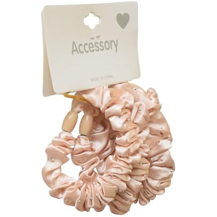 Daphne 4-Piece Girls' Cotton Hair Ties - Pink - Image 2